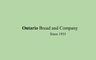 Ontario Bread Co Ltd